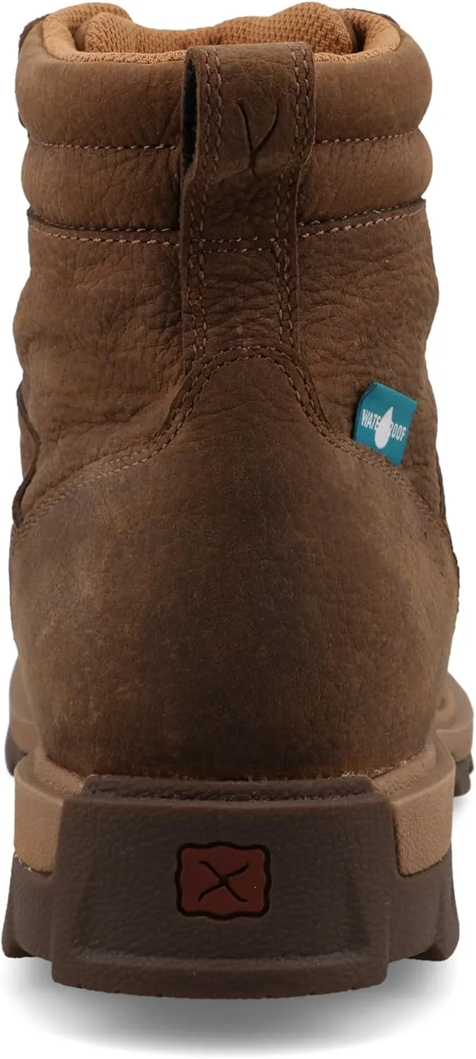 Twisted X Men's 6" UltraLite X Work Boot, Moc Toe Nano Toe with UltraLite X