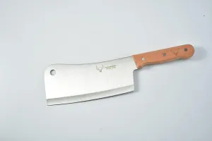 Tycos Kitchen Knife 8 Inch Butcher Cleaver Chopper Knife Slicing Meat Chopping Bones Wooden Handle for Home Kitchen and Restaurant