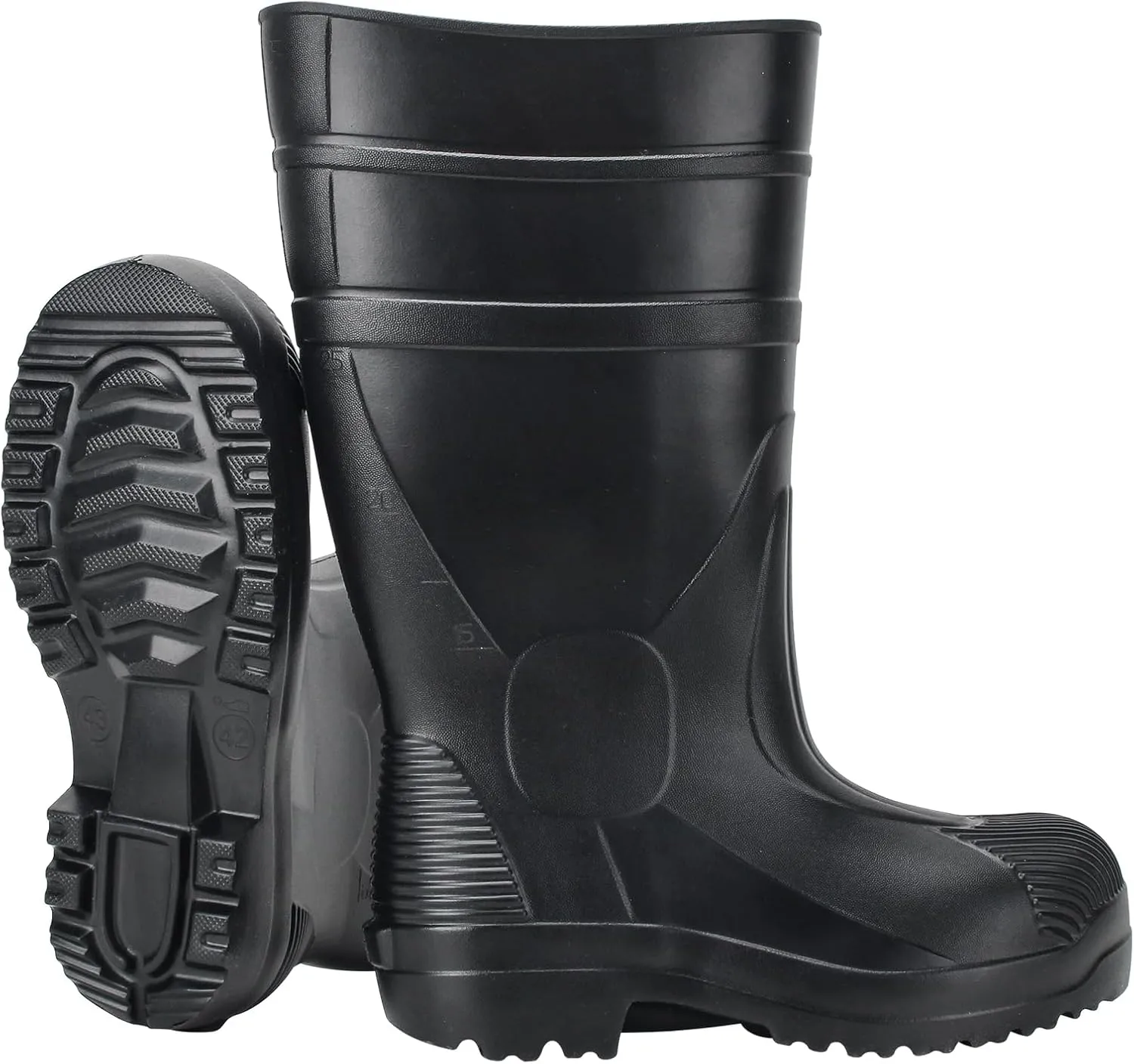 Ultra Lightweight Garden Boots, Seamless Waterproof Rain Boots, Durable Slip Resistant Work Boots Rubber Boots for Men Women