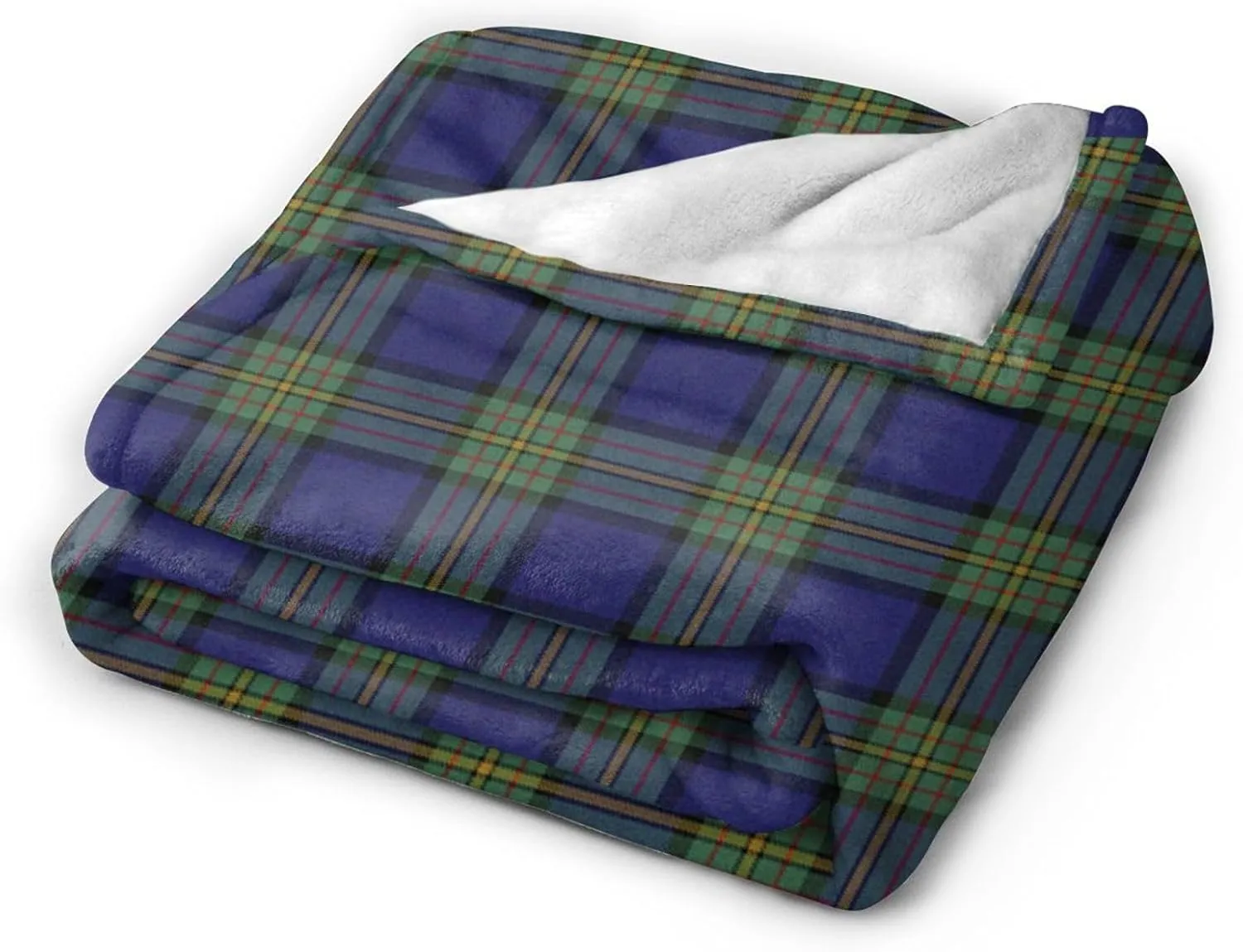 Ultra Soft Plush Throw, Maclaren Tartan Blanket Flannel Warm for Chair/Bed/Couch/Sofa 80"x60"