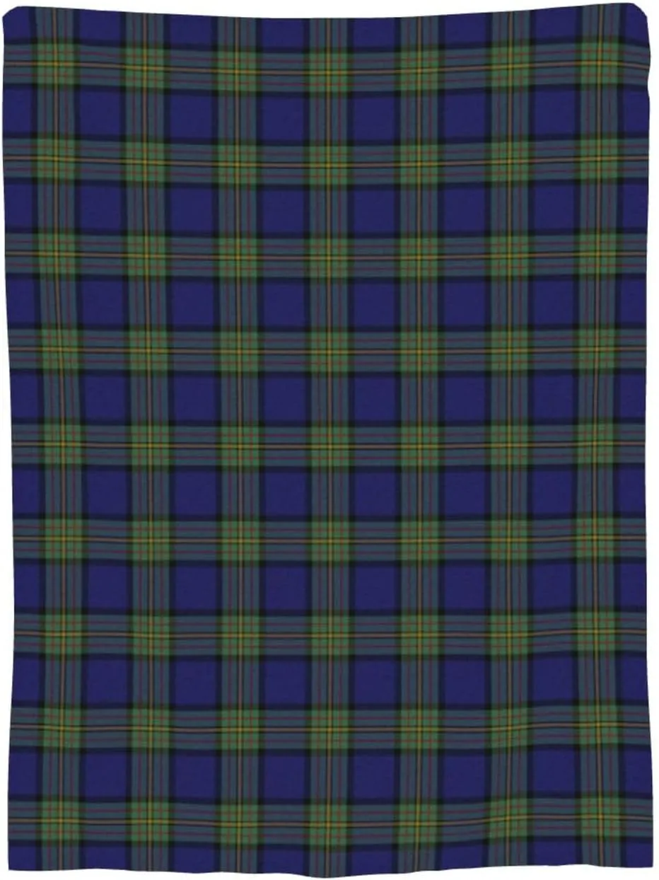 Ultra Soft Plush Throw, Maclaren Tartan Blanket Flannel Warm for Chair/Bed/Couch/Sofa 80"x60"