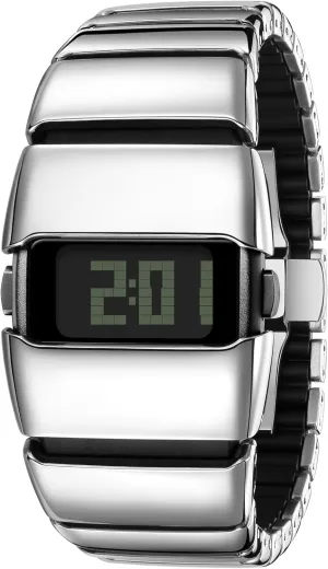Unique Metal Wristwatch, Stainless Steel Men's Digital Watches,Y2K Watches for Men,3ATM Waterproof