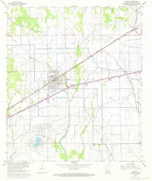 Vinton LA topo map, 1:24000 Scale, 7.5 X 7.5 Minute, Historical, 1960, Updated 1968, 26.7 x 22.9 in