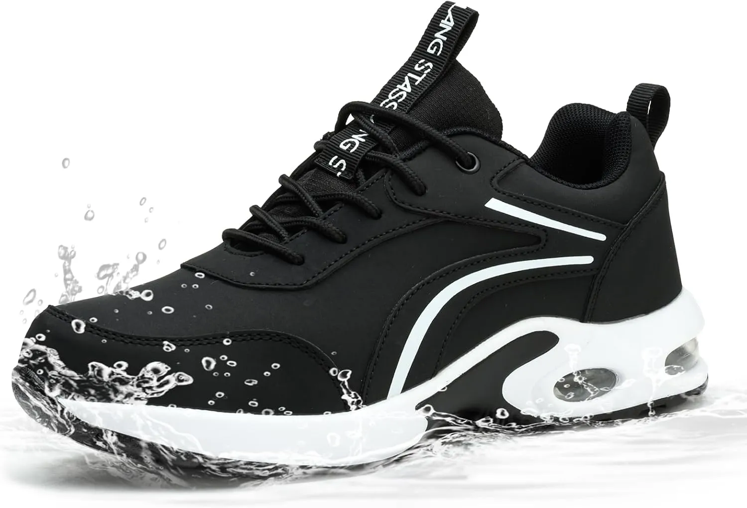 Waterproof Steel Toe Shoes for Women Non-Slip Puncture-Proof Work Safety Shoes Sneakers Comfortable Lightweight Fashion Footwear for Construction Industrial Shoes