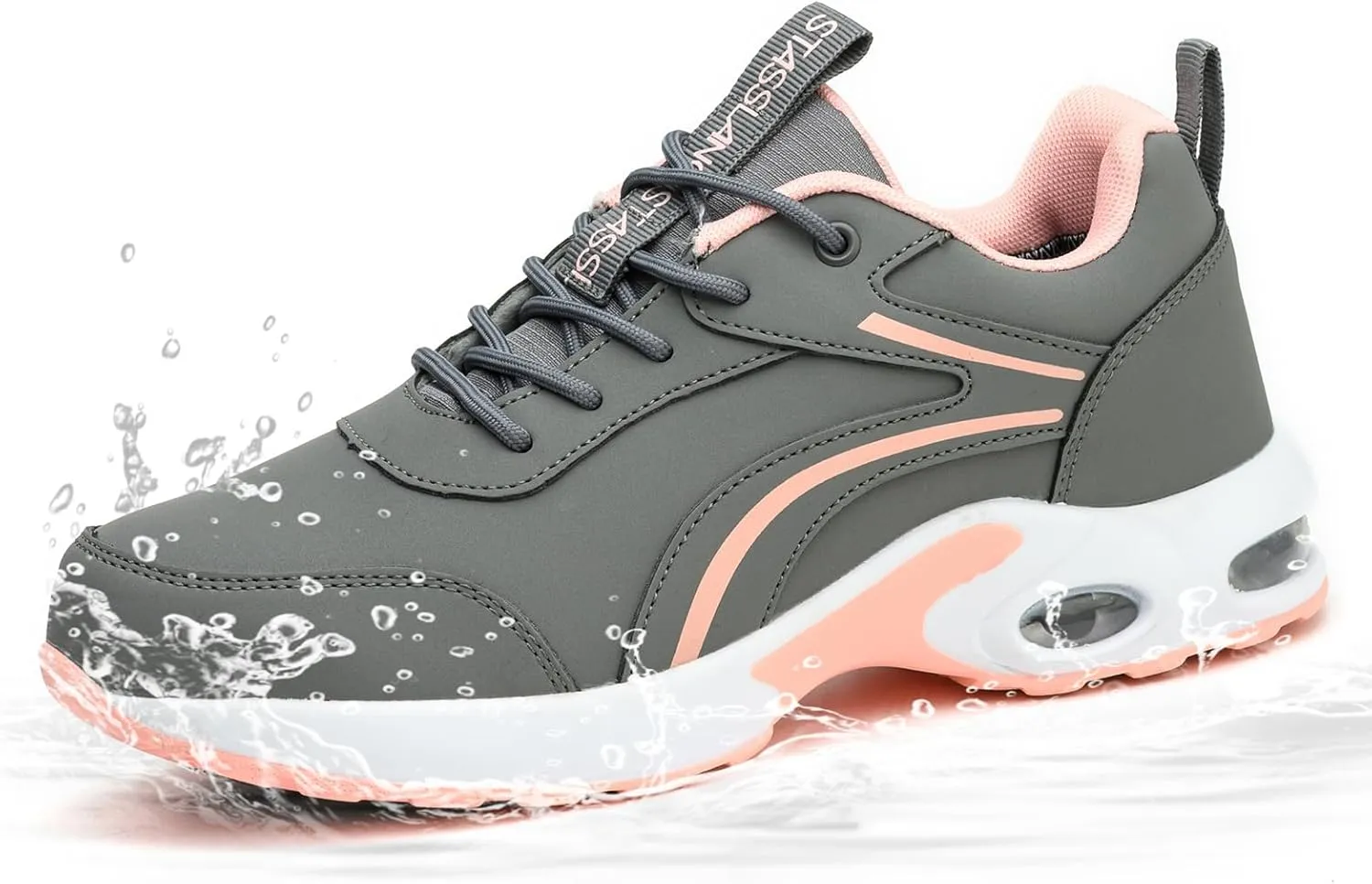 Waterproof Steel Toe Shoes for Women Non-Slip Puncture-Proof Work Safety Shoes Sneakers Comfortable Lightweight Fashion Footwear for Construction Industrial Shoes