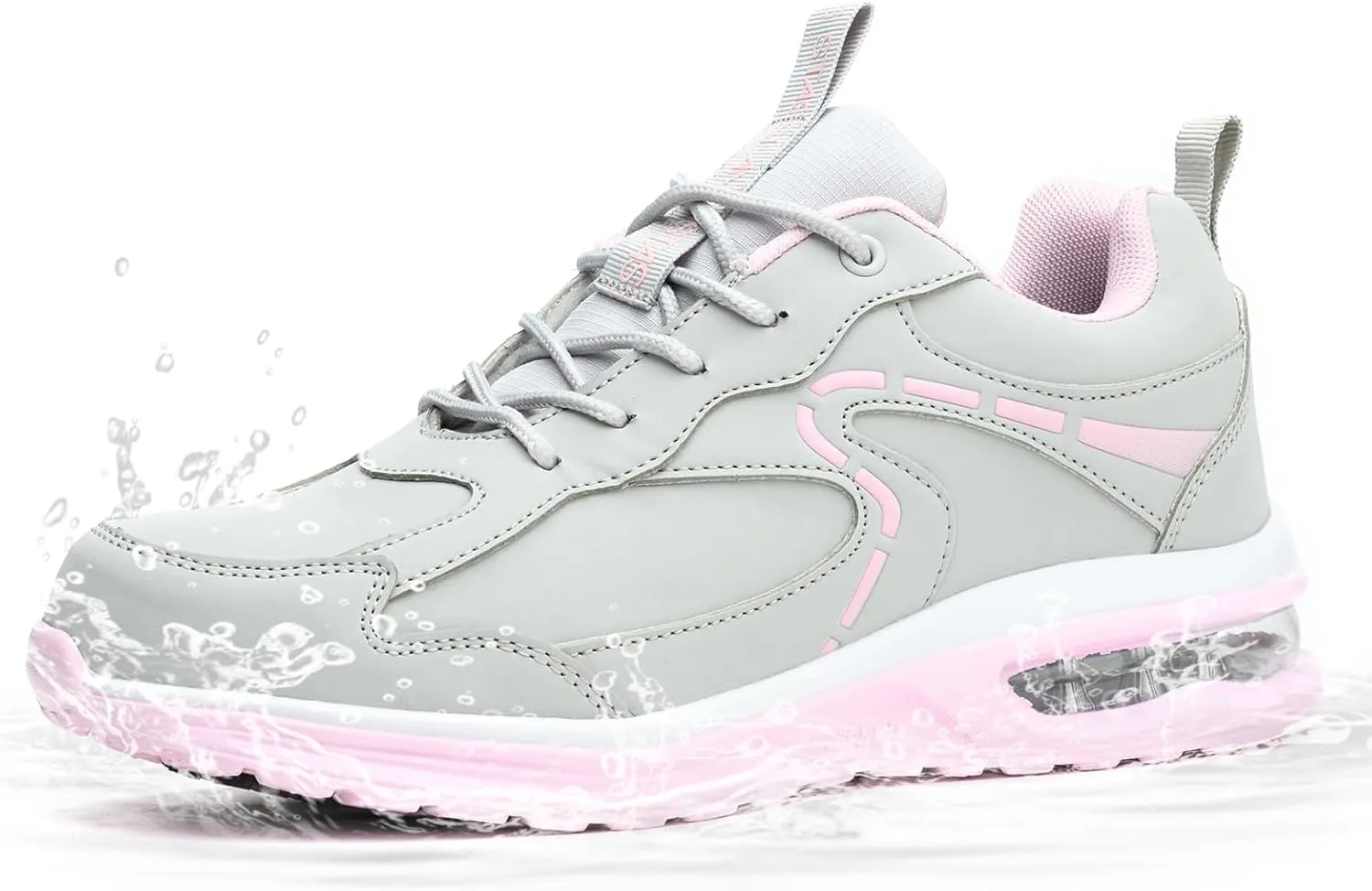 Waterproof Steel Toe Shoes for Women Non-Slip Puncture-Proof Work Safety Shoes Sneakers Comfortable Lightweight Fashion Footwear for Construction Industrial Shoes