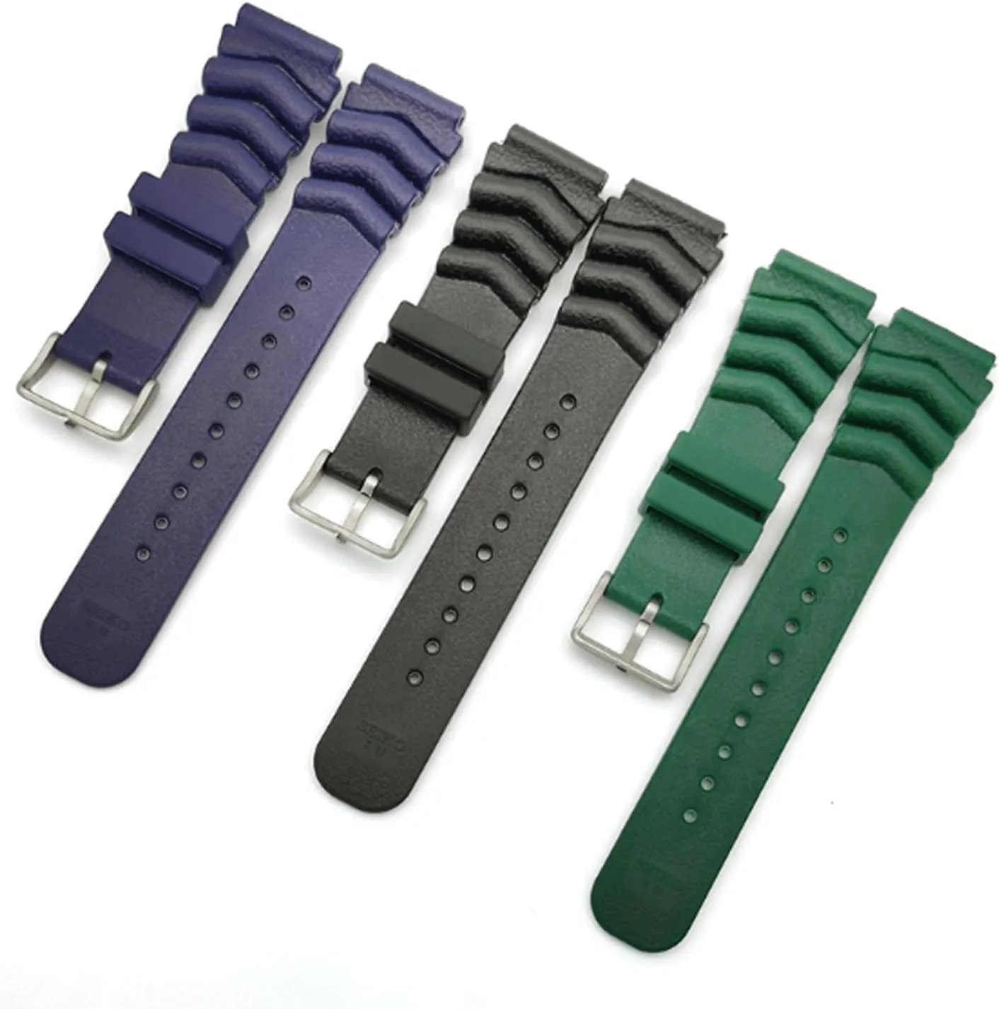 Wrist Straps Watch Strap Silicone Waterproof Wristband Diving Watch Band 18mm 20mm 22mm Watch Accessories for Men Sports