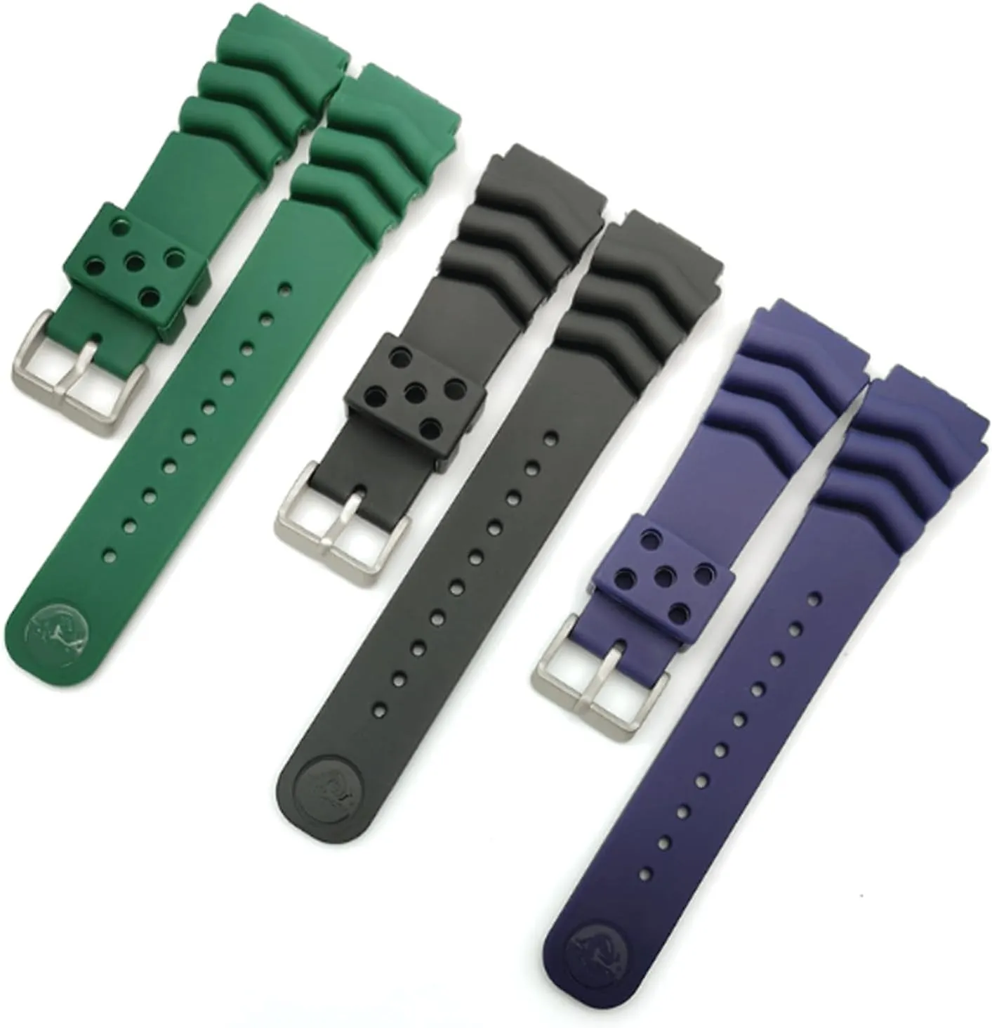 Wrist Straps Watch Strap Silicone Waterproof Wristband Diving Watch Band 18mm 20mm 22mm Watch Accessories for Men Sports