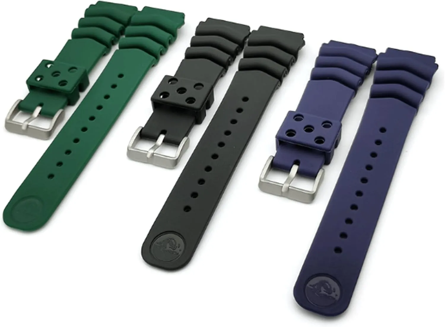 Wrist Straps Watch Strap Silicone Waterproof Wristband Diving Watch Band 18mm 20mm 22mm Watch Accessories for Men Sports