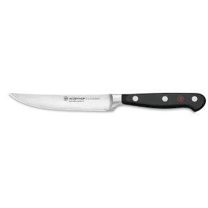 Wusthof Classic 4 1/2" Stainless Steel Steak Knife, Black