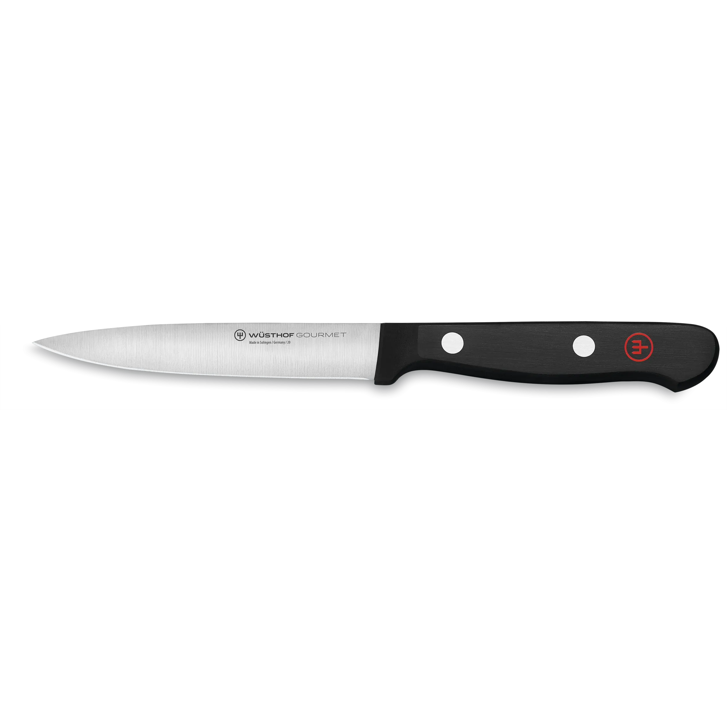 Wusthof Gourmet 4" Stainless Steel Utility Knife with Black Handle