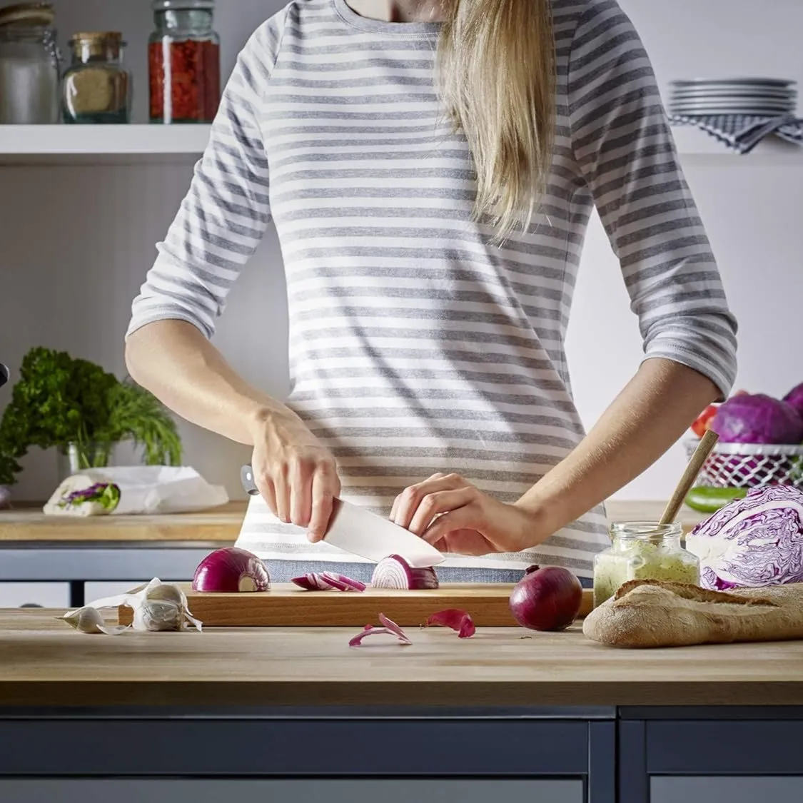 Wusthof Gourmet 4" Stainless Steel Utility Knife with Black Handle