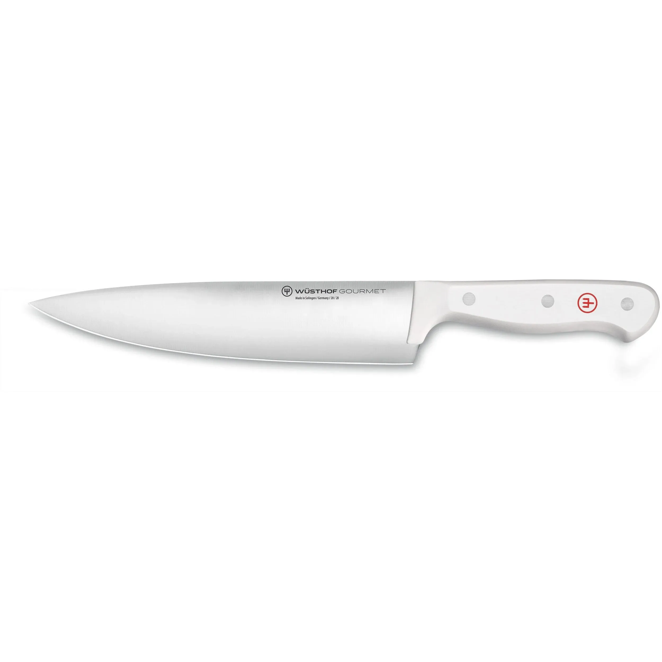 Wusthof Gourmet White Two Piece Chef's Knife Set | 3" Paring and 8" Chef's Knife, White