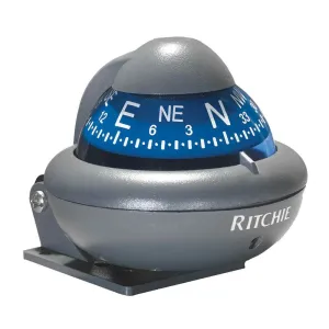 X-10-A RitchieSport Automotive Compass - Bracket Mount - Gray