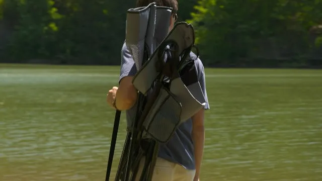 XXL Dual Lock Portable Camping Chair - Supports Up to 400lbs