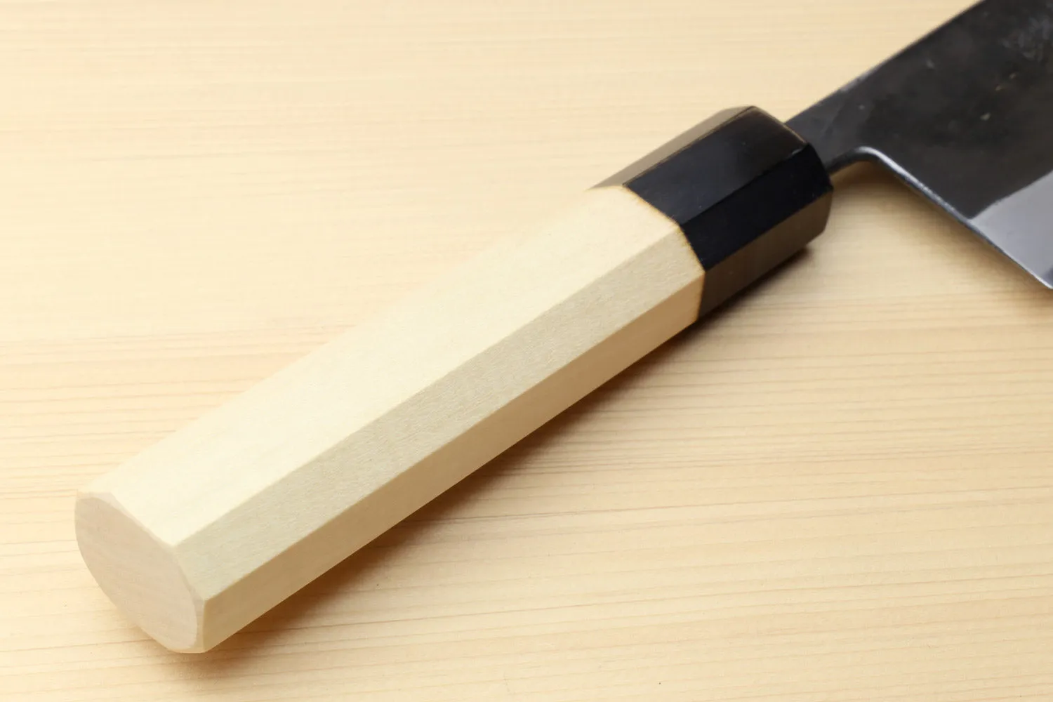 Yoshihiro High Carbon Blue Steel #2 Kurouchi Japanese Kiritsuke Chef Knife with Kaede Handle