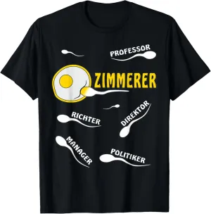 Zimmermann Spermie Roof Chair Craft Carpenter T-Shirt