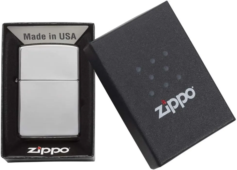 Zippo 250 Classic High Polish Chrome Pocket Lighter