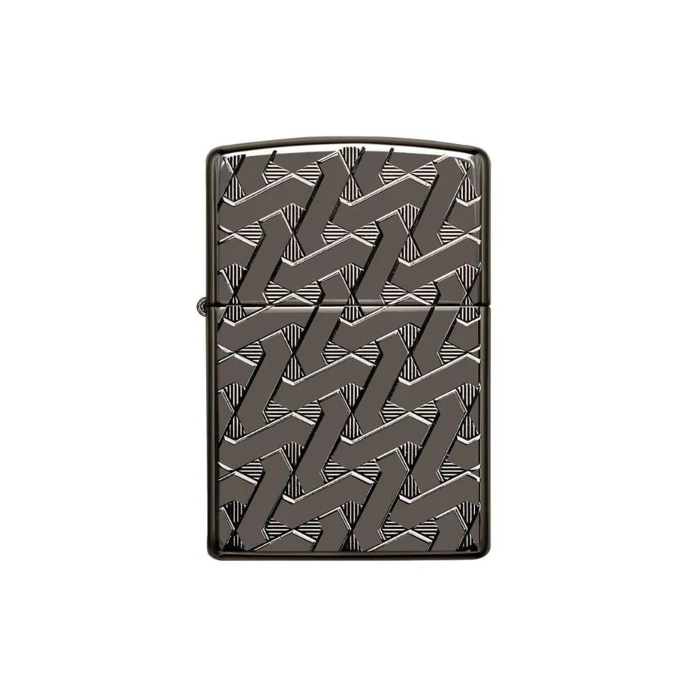 Zippo Armor Geometric Weave Design Lighter