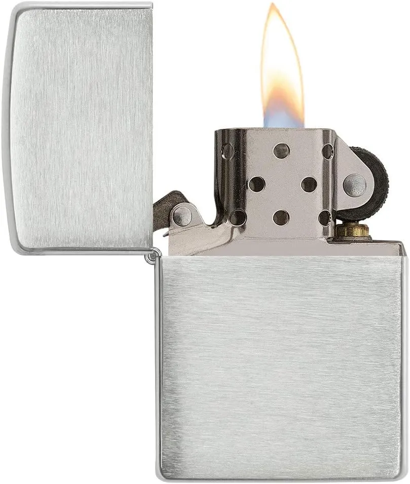 Zippo Brushed Sterling Silver Lighter
