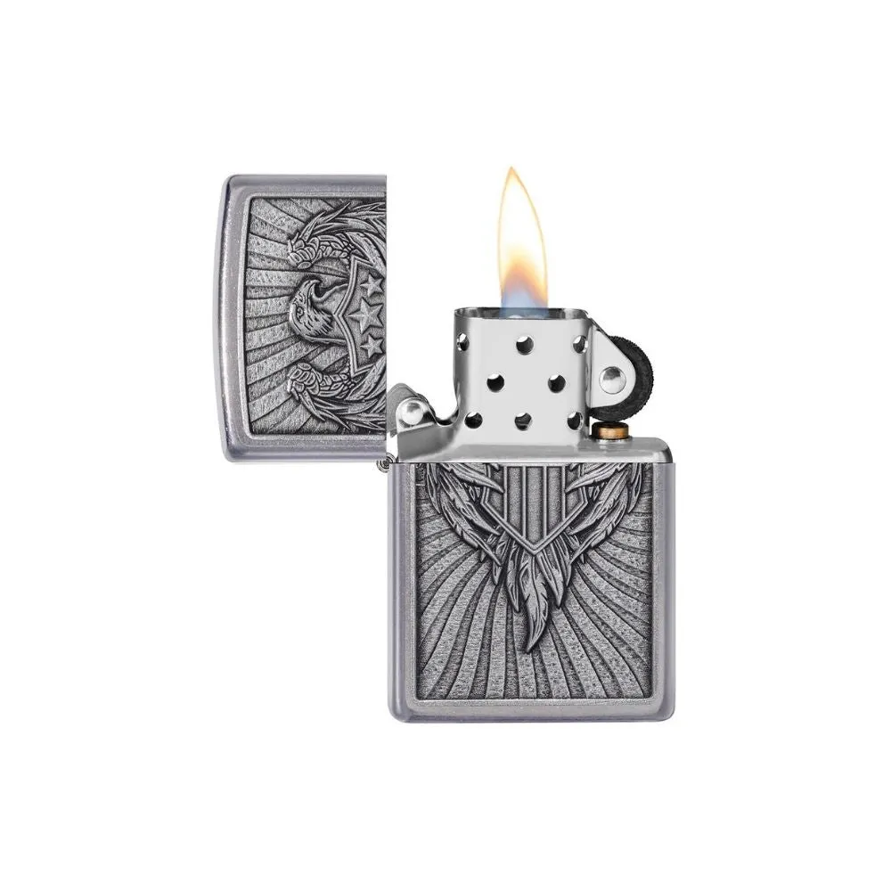 Zippo Eagle Shield Emblem Design Lighter
