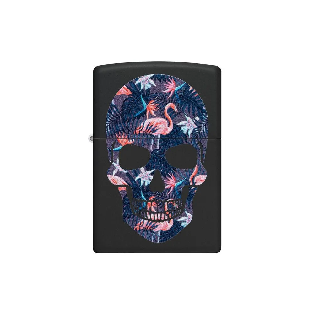 Zippo Flamingo Skull Design Lighter