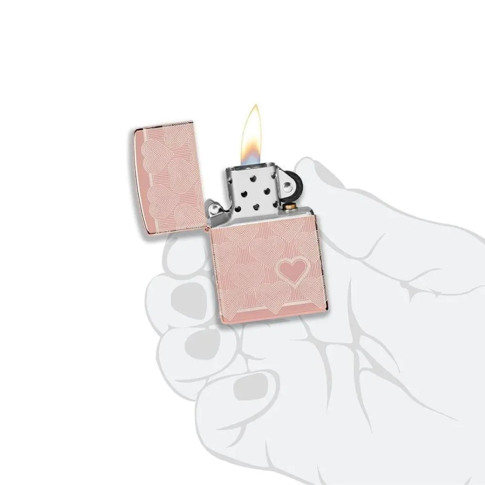 Zippo Heart Design Lighter