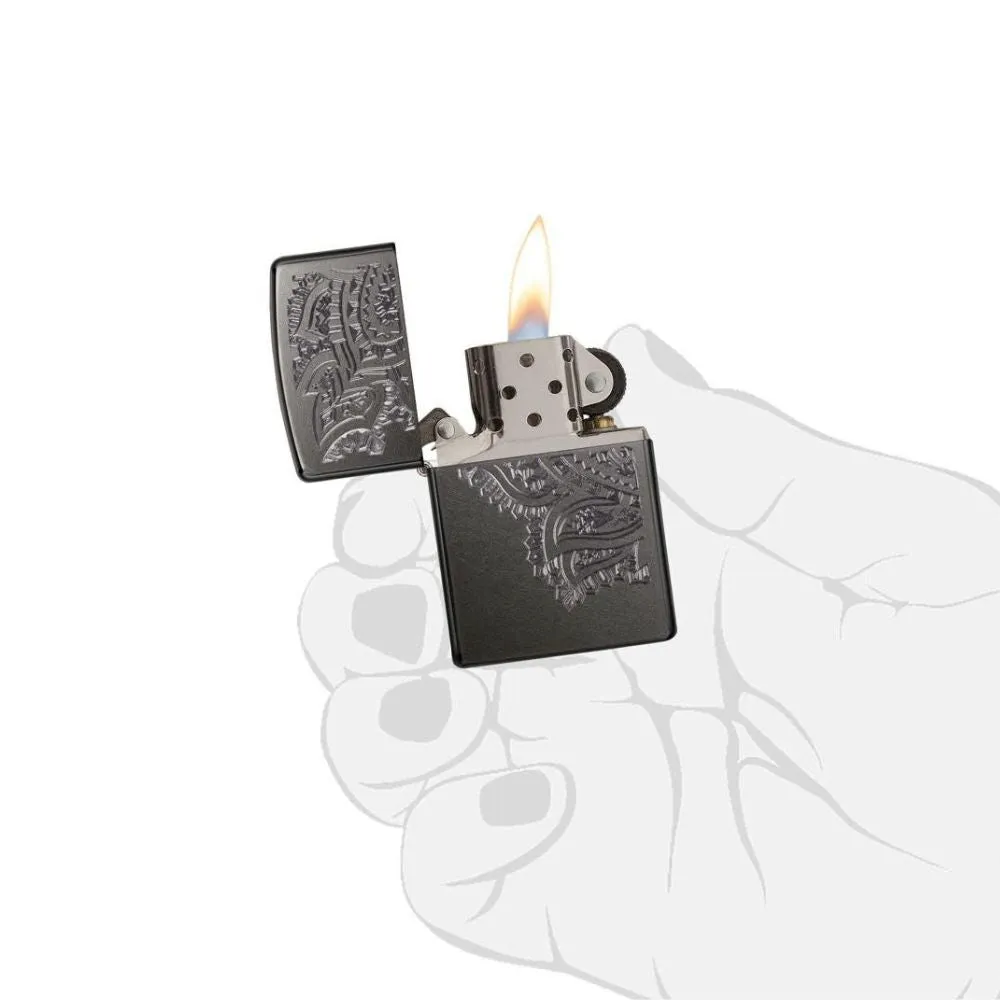 Zippo Iced Paisley Lighter