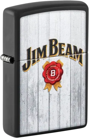 Zippo Jim Beam Black Matte Pocket Lighter