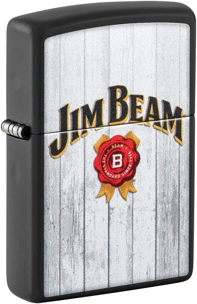 Zippo Jim Beam Black Matte Pocket Lighter