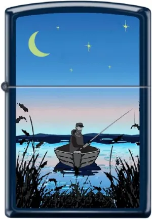 Zippo Lighter- Fishing Hook Fish Designs Outdoors Nature Windproof Lighter Night Fishing #Z6018