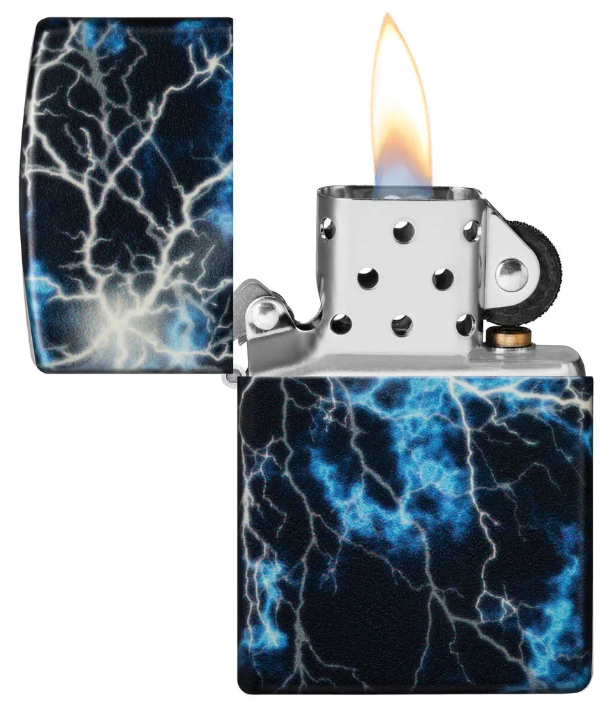 Zippo Lighter Lightning Design
