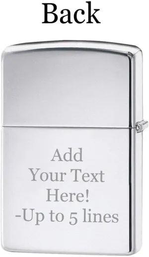 Zippo Lighter – Personalized Custom Message Engraved for Jack Daniel's No7 Tenessee Windproof Lighter