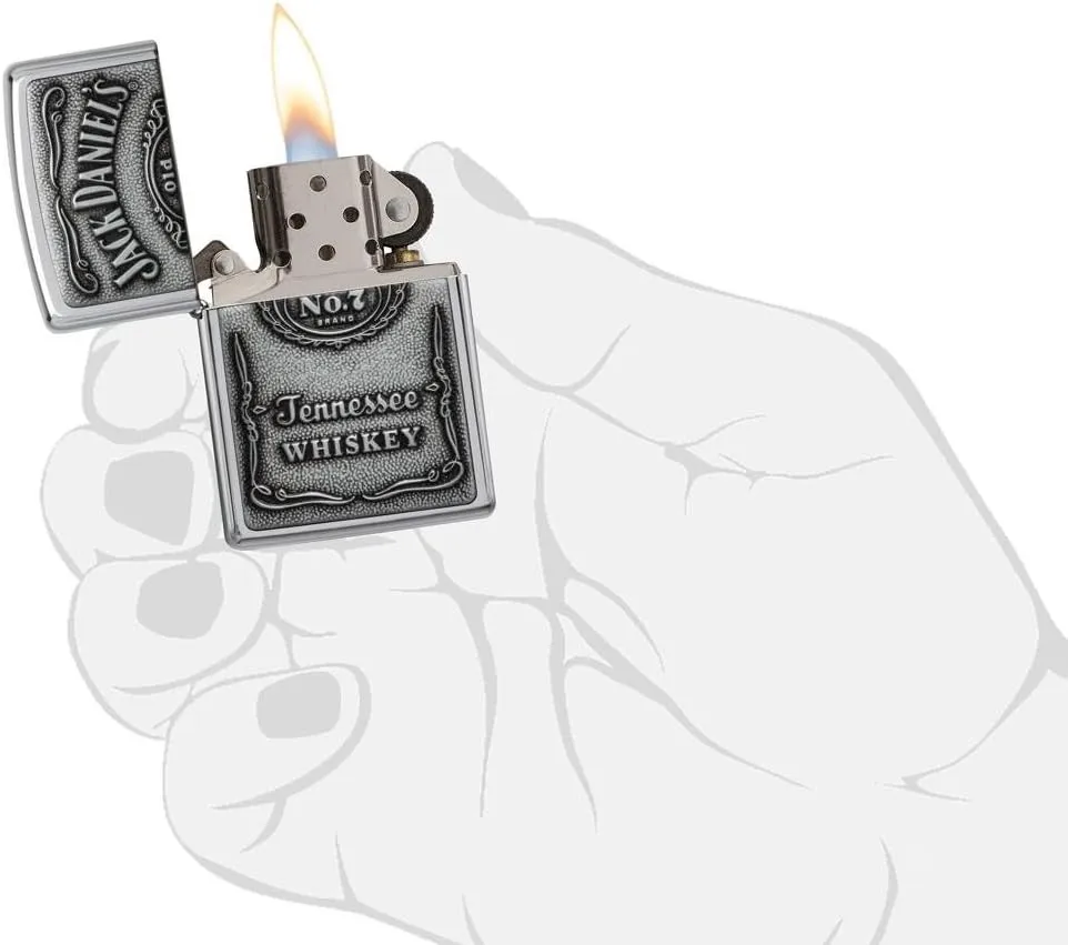 Zippo Lighter – Personalized Custom Message Engraved for Jack Daniel's No7 Tenessee Windproof Lighter