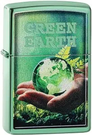 Zippo Lighter Save The Planet Design