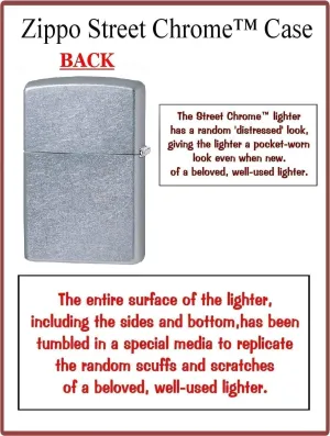 Zippo Lighter-Skeleton Gamer Design Street Chrome Windproof Lighter #Z5378