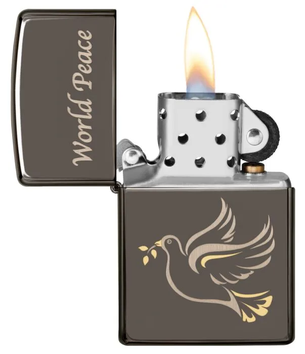 Zippo Lighter World Peace Design