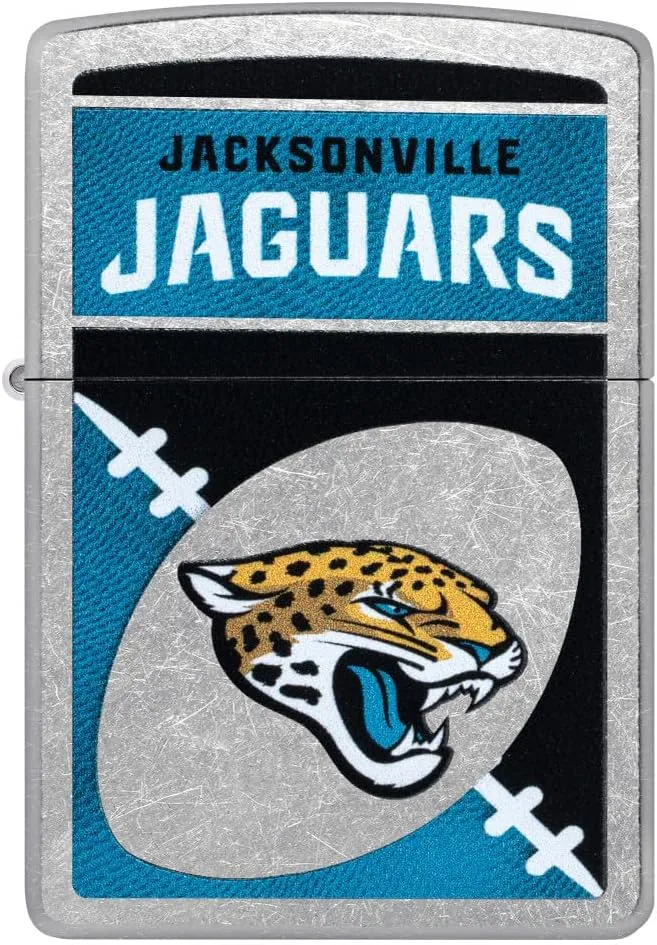 Zippo NFL Jacksonville Jaguars Street Chrome Pocket Lighter