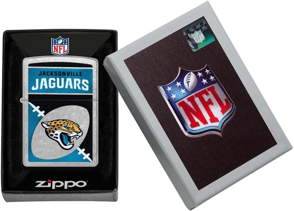 Zippo NFL Jacksonville Jaguars Street Chrome Pocket Lighter