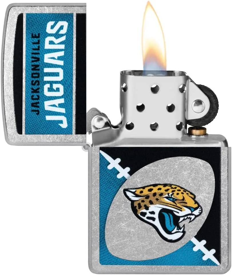 Zippo NFL Jacksonville Jaguars Street Chrome Pocket Lighter