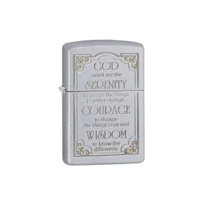 Zippo Serenity Prayer Lighter