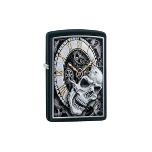 Zippo Skull Clock Design Lighter