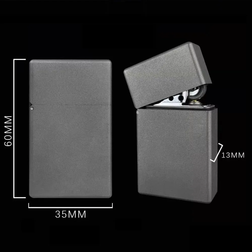 ZORRO Limited Edition Titanium Kerosene Lighter – Square Head, Waterproof and Windproof Armor Shell, Thickened Design B