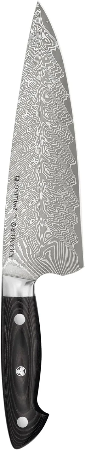 Zwilling 34891-201 Bob Kramer Chef Knife Euro Stainless Steel Chef Knife 7.9 inches (200 mm) Made in Japan Damascus Gyuto Knife, Multi-layer Steel, Made in Seki, Gifu Prefecture